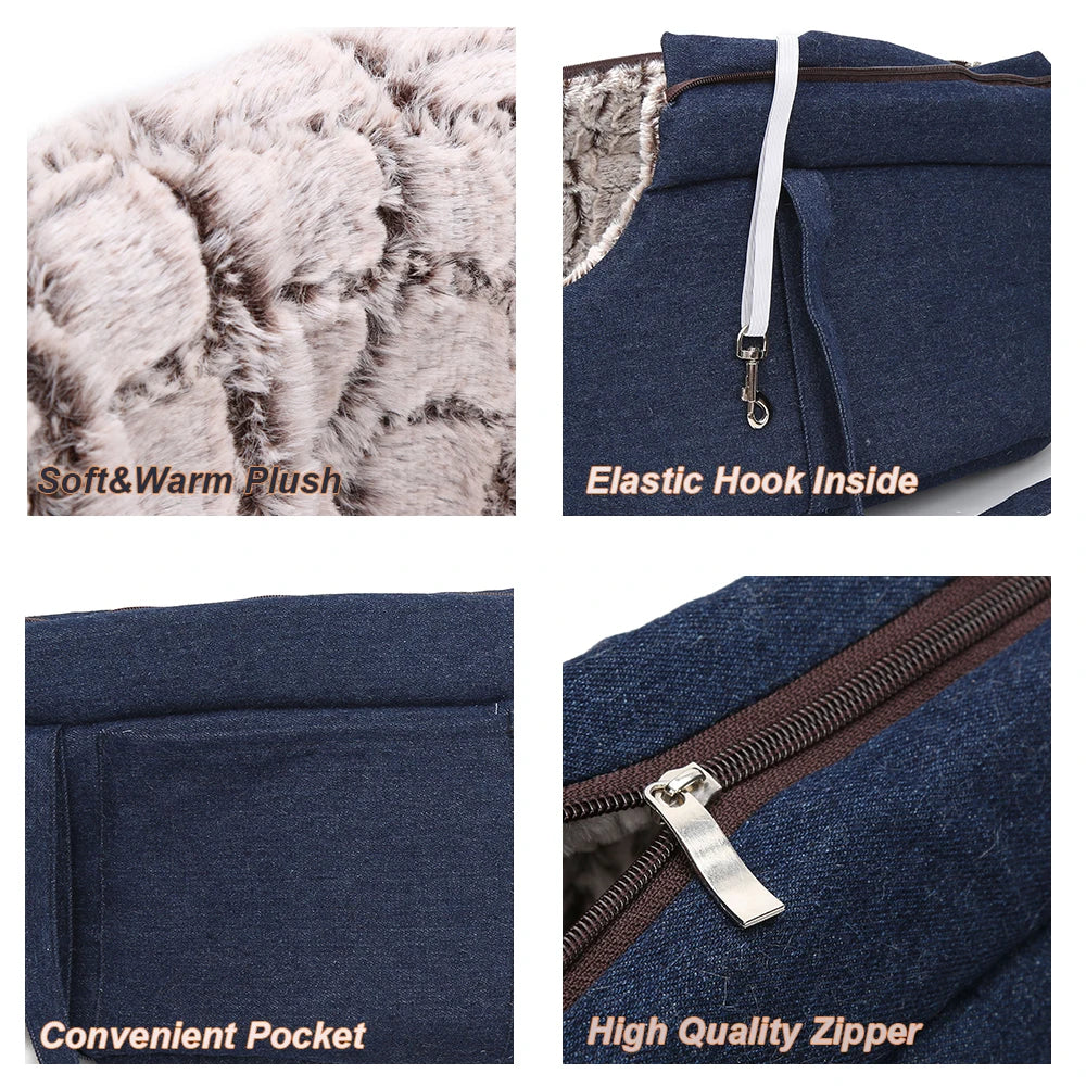 Pets Carrier for Cat Carrying Bag for Cats Dog Backpack Panier Handbag Travel Small Bag Plush Puppy Bed Pet Products Gatos